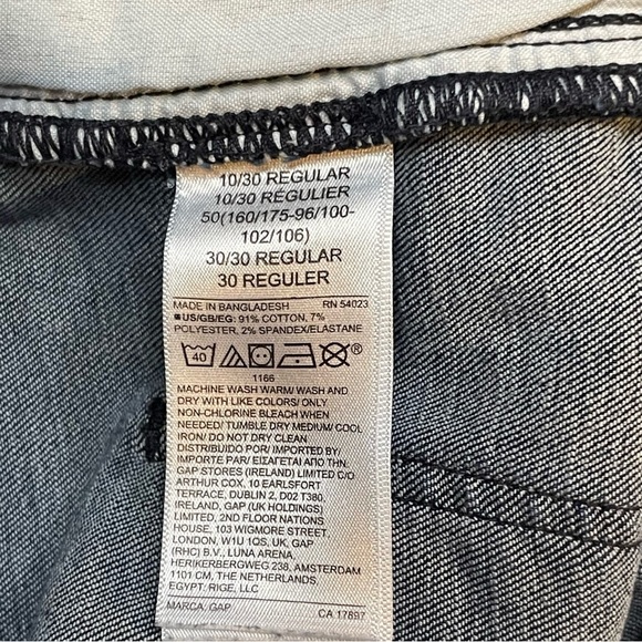 GAP High Rise Universal Legging Jeans With Button Pockets, Dark Blue, Size 10/30 - Picture 12 of 16